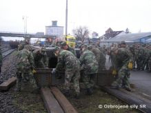 Profesionlni vojaci z pozemnch sl precviovali prepravu po eleznici