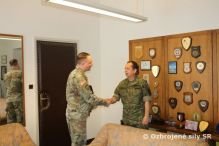 Pracovné stretnutie Veliteľa pozemných síl s vojenským pridelencom obrany USA na Slovensku 