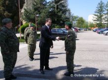 Minister obrany v Michalovciach