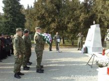 Veliteľ Pozemných síl sa zúčastníl pietnej spomienky  u 21. zmiešaného mechanizovaného práporu v Trebišove