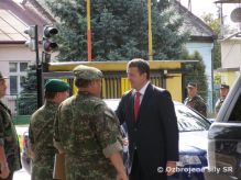 Minister obrany navštívil posádku Trebišov